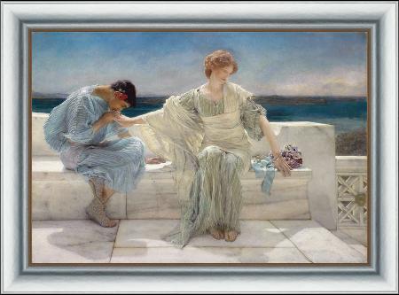 framed  Alma-Tadema, Sir Lawrence Ask Me No More (mk23), Ta3123-3